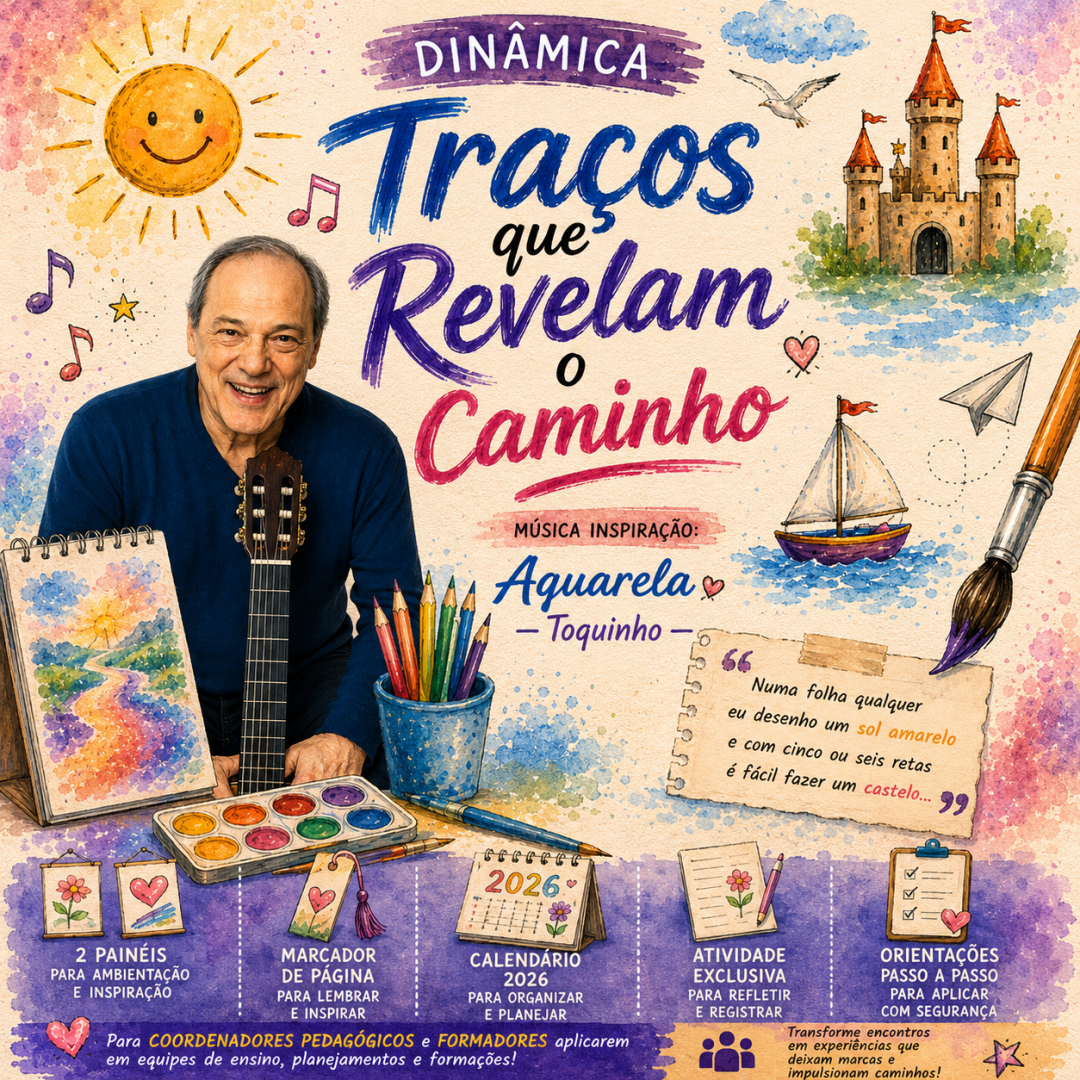 Dinâmica Traços que Revelam o Caminho (Música inspiração: Aquarela – Toquinho)